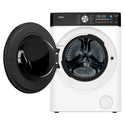 CHiQ 10Kg White Front Load Washer WFL100SW, Front View with Door Open