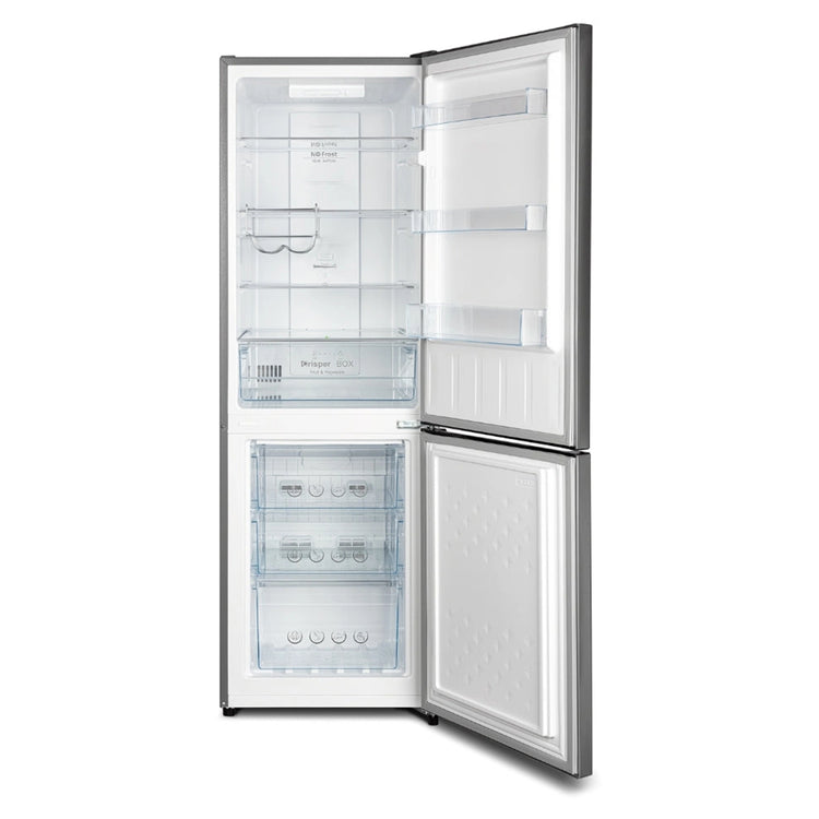 CHiQ 231L Bottom Mount Fridge VCM Silver CBM230NS3, Front View With Door Open