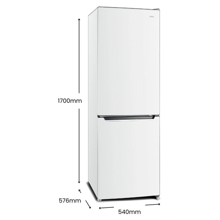 CHiQ 231L Bottom Mount Fridge White CBM231NW2, Dimensions