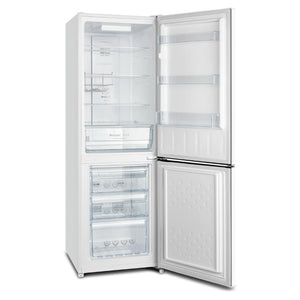 CHiQ 231L Bottom Mount Fridge White CBM231NW2, Front Left Side View With Door Open