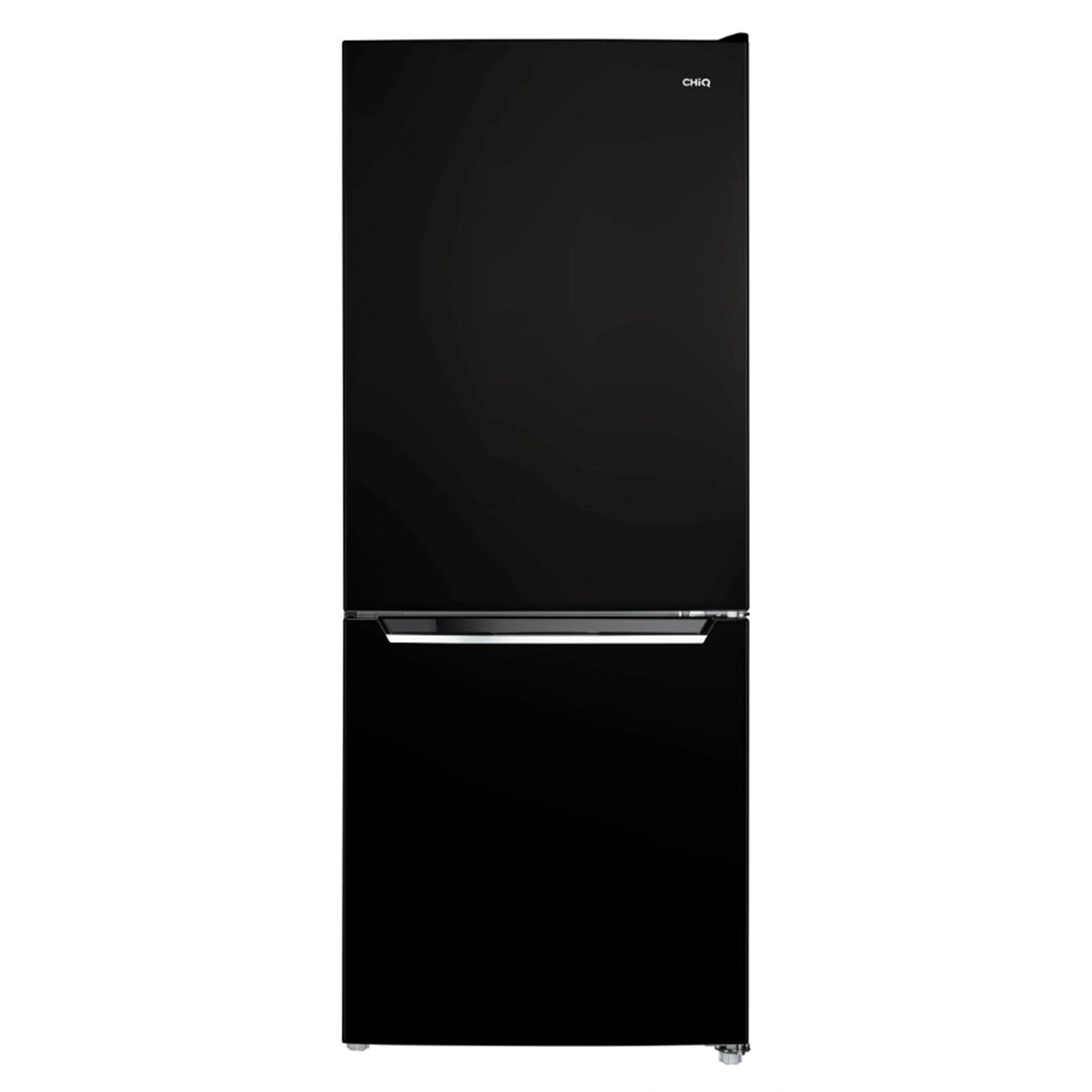 CHiQ 283L Bottom Mount Fridge Black CBM280NB3, Front View