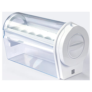 CHiQ 283L Bottom Mount Fridge White CBM283NW3, Twist Ice Maker View
