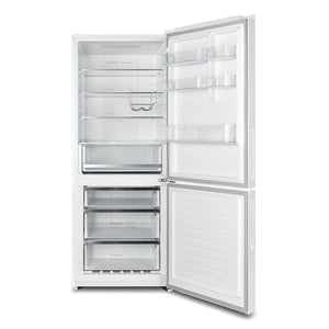 CHiQ 396L Bottom Mount Fridge White CBM396NW3, Front View With Door Open