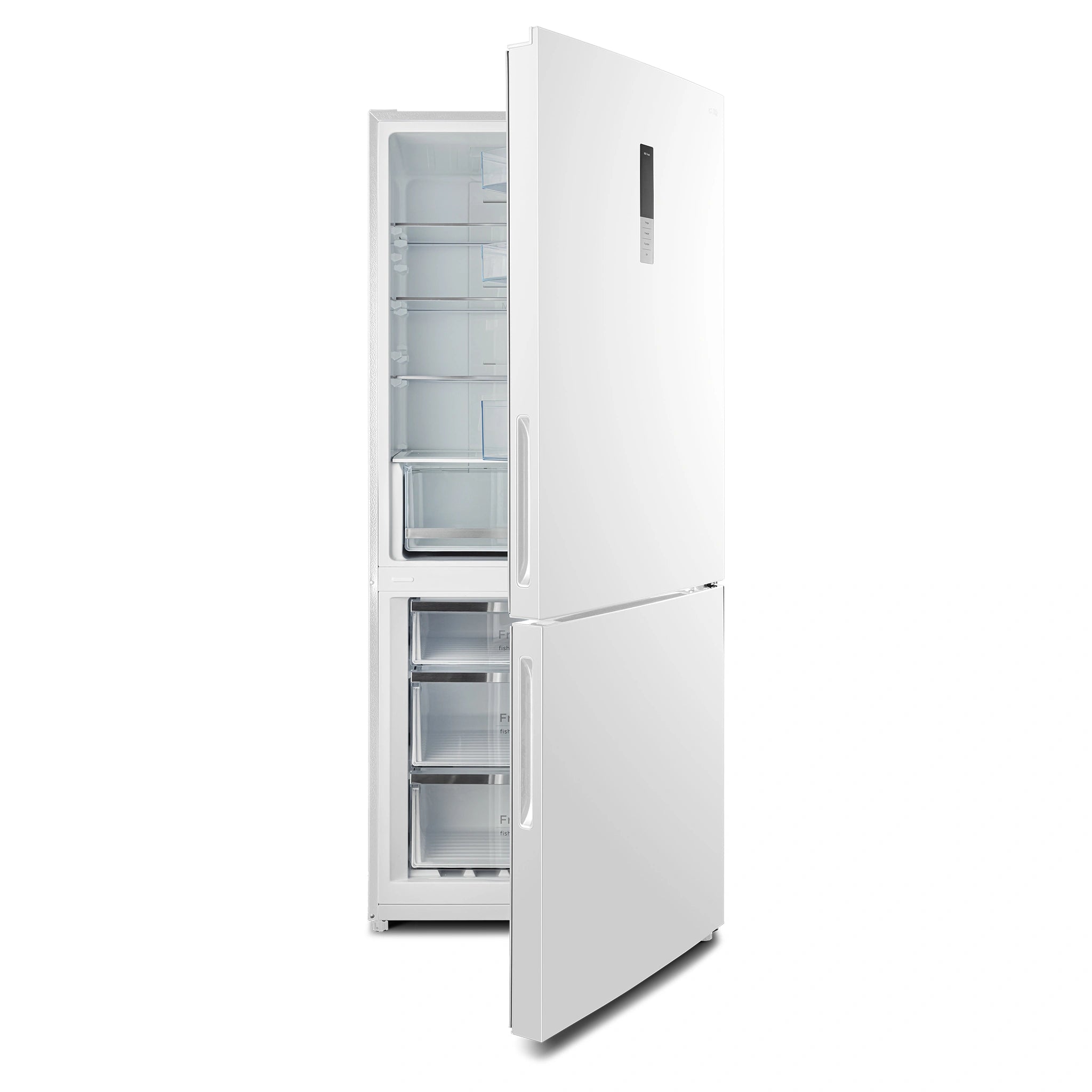CHiQ CBM396NW3 396L Bottom Mount Fridge White