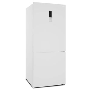 CHiQ 396L Bottom Mount Fridge White CBM396NW3, Left Side View