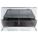 ChiQ CCD499NWS 503L Quad Door Fridge - White Steel
