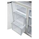 ChiQ CCD499NWS 503L Quad Door Fridge - White Steel