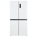 ChiQ 503L Quad Door Fridge - White Steel CCD499NWS, Front View
