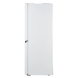 ChiQ 503L Quad Door Fridge - White Steel CCD499NWS, Side View