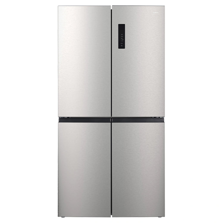 CHiQ 503L Silver Four Door Frost-Free Refrigerator CCD500NS, Front View