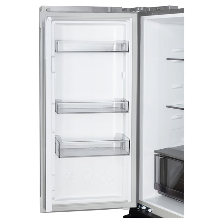 CHiQ 503L Silver Four Door Frost-Free Refrigerator CCD500NS, Left Fridge Door View