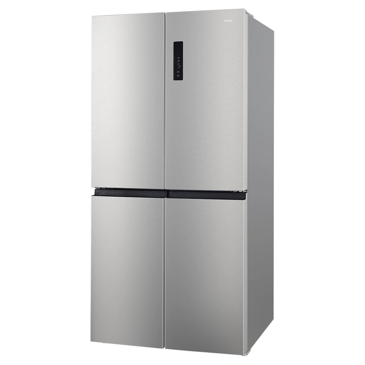 CHiQ 503L Silver Four Door Frost-Free Refrigerator CCD500NS, Left Side View
