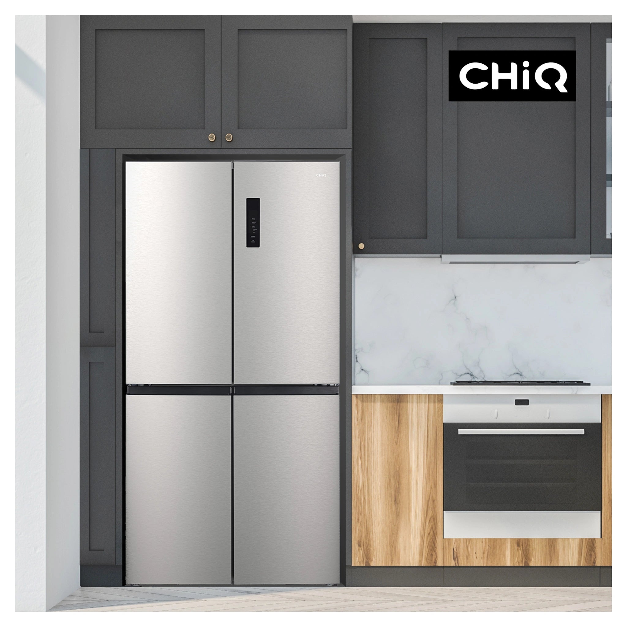 CHiQ 503L Silver Four Door Frost-Free Refrigerator CCD500NS, Lifestyle View