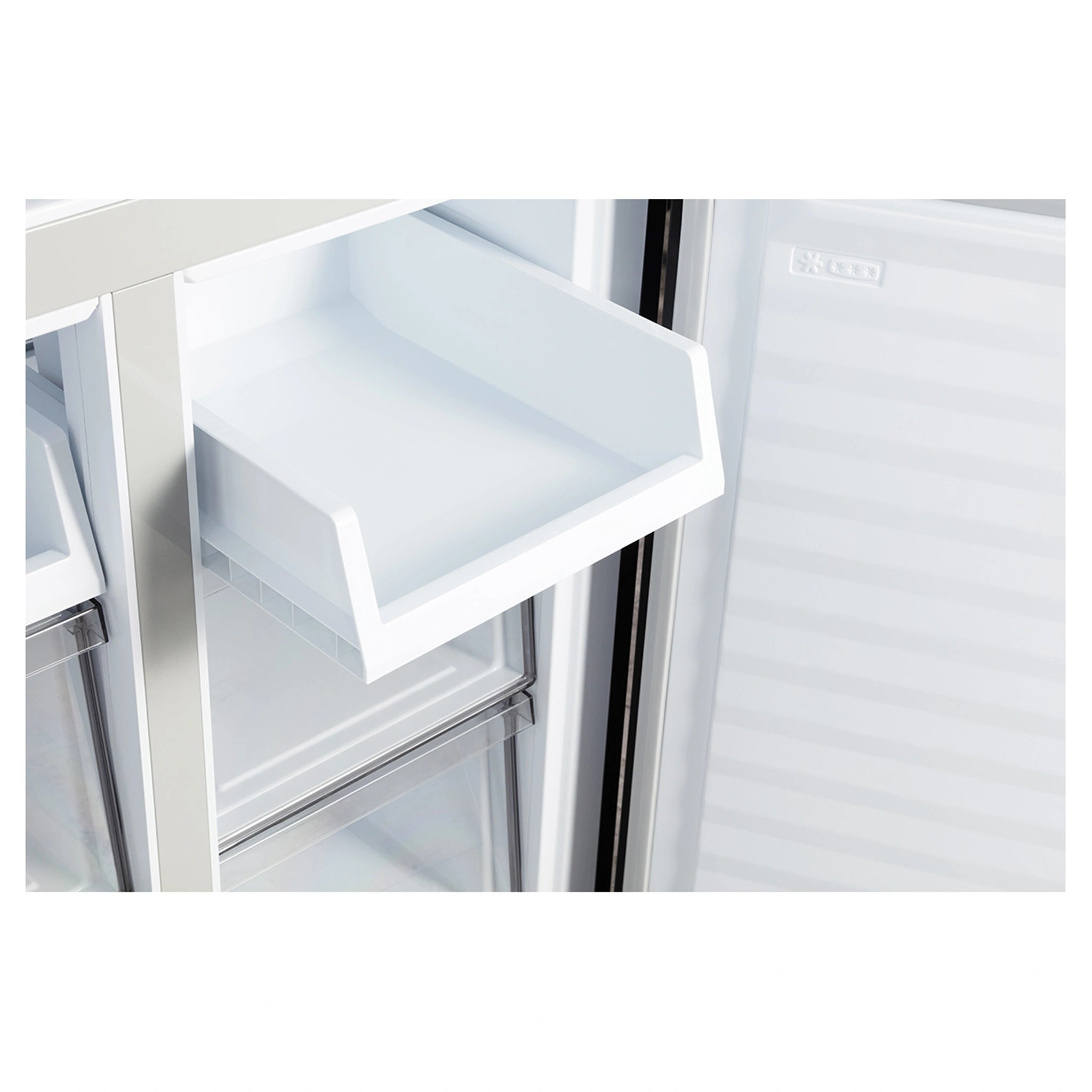 CHiQ 503L Silver Four Door Frost-Free Refrigerator CCD500NS, Tray
