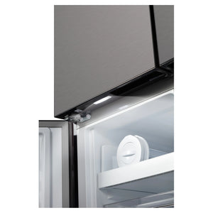 CHiQ 601L Silver French Door Frost-Free Refrigerator CCD596NS, Freezer Room Recessed Light View