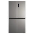 CHiQ 601L Silver French Door Frost-Free Refrigerator CCD596NS, Front View
