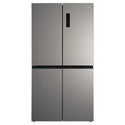 CHiQ 601L Silver French Door Frost-Free Refrigerator CCD596NS, Front View