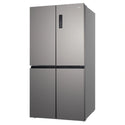 CHiQ 601L Silver French Door Frost-Free Refrigerator CCD596NS, Left Side View