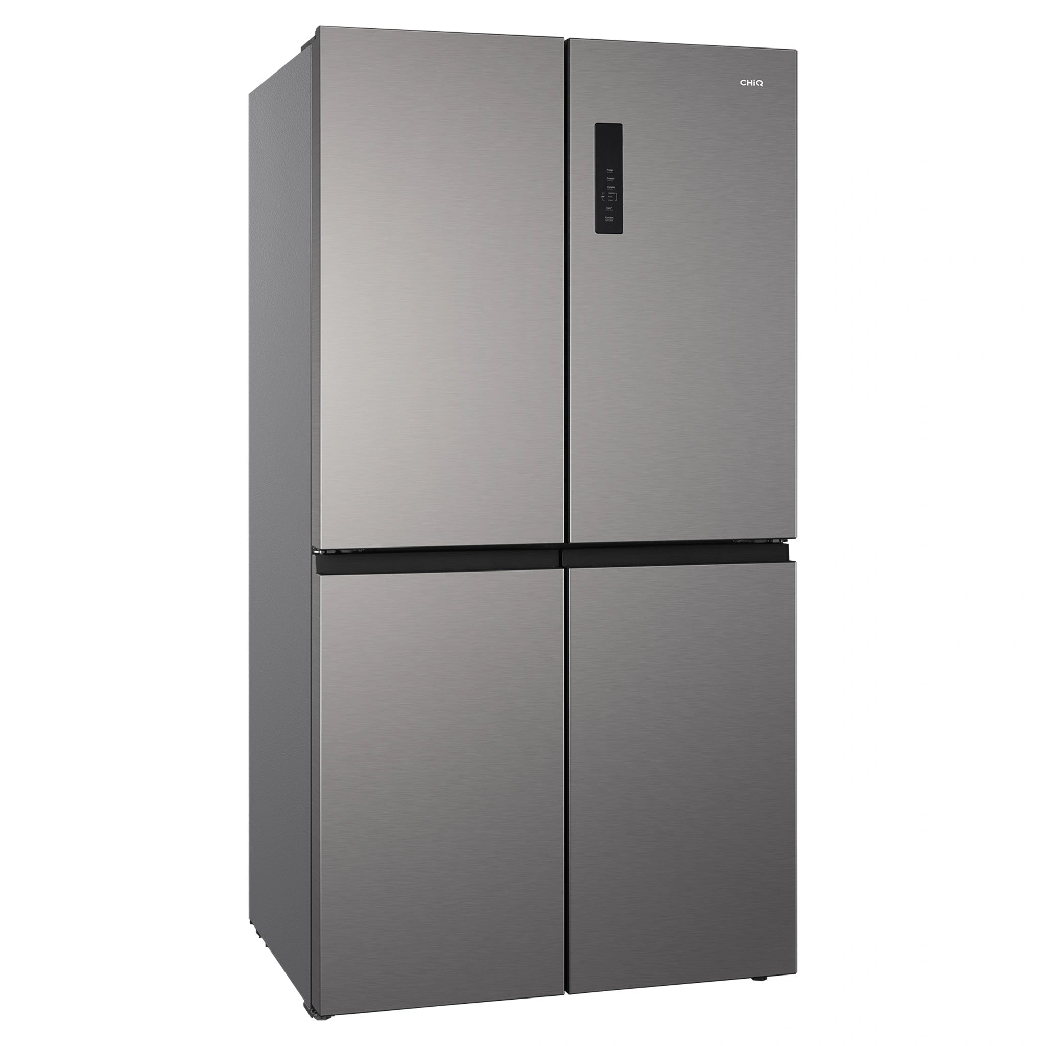 CHiQ 601L Silver French Door Frost-Free Refrigerator CCD596NS, Right Side View