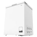 CHiQ 142L White Hybrid Chest Freezer CCF142WE, Bottom Right Angle View