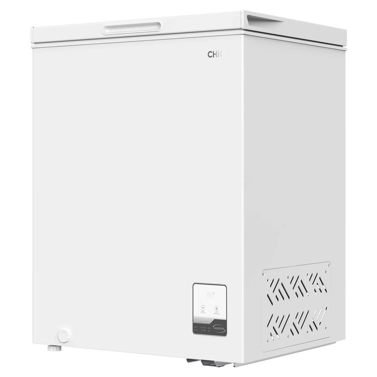 CHiQ 142L White Hybrid Chest Freezer CCF142WE, Close Door View