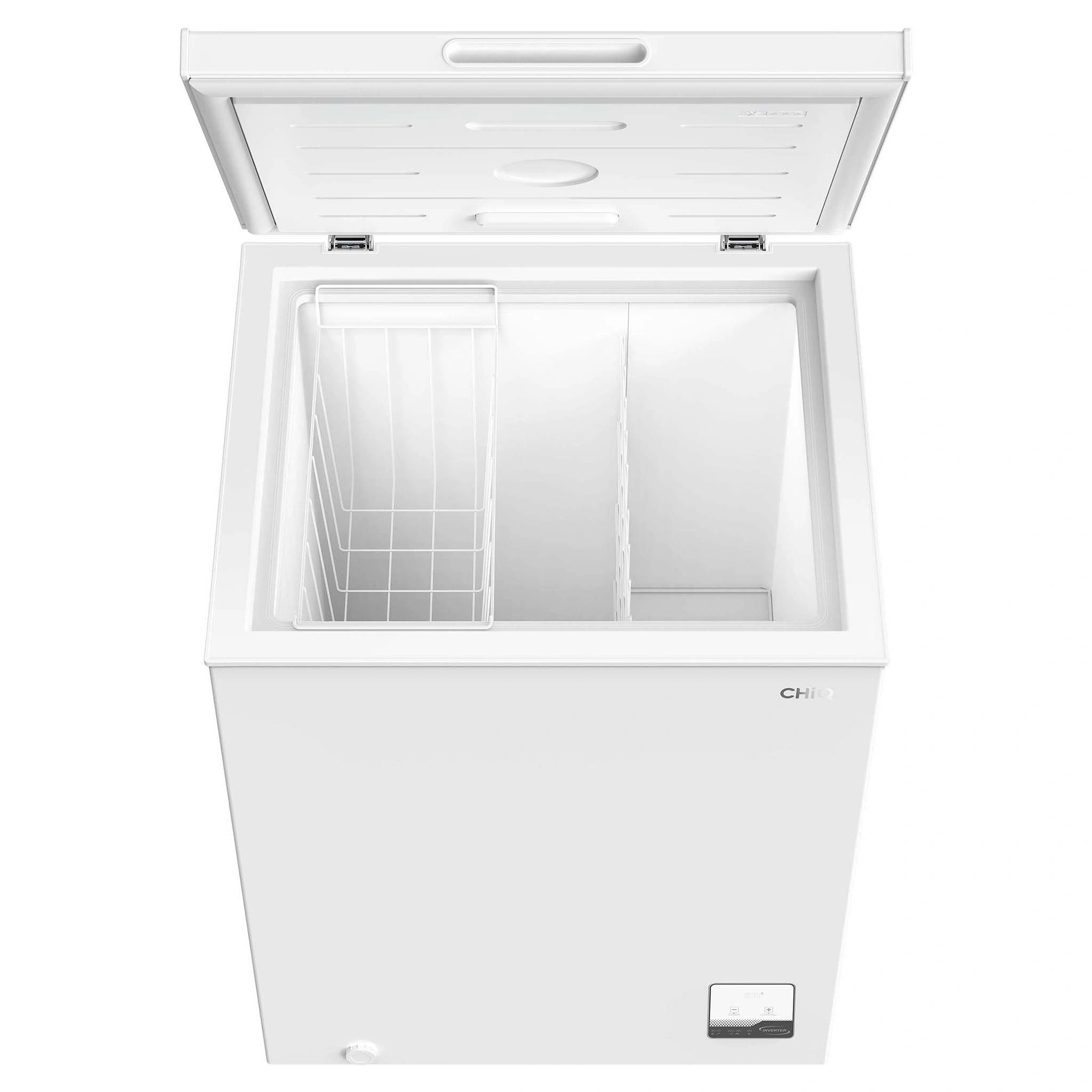 CHiQ 142L White Hybrid Chest Freezer CCF142WE, Top Open Door View