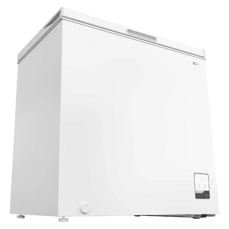 CHiQ 199L White Hybrid Chest Freezer CCF199WE, Bottom Right Side View