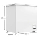 CHiQ CCF199WE 199L White Hybrid Chest Freezer