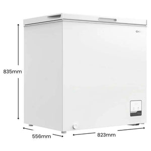 CHiQ 199L White Hybrid Chest Freezer CCF199WE, Dimensions View