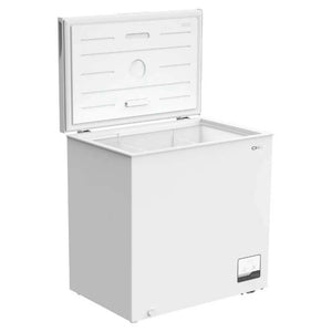 CHiQ 199L White Hybrid Chest Freezer CCF199WE, Right Angle View