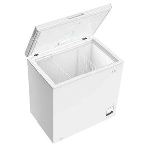 CHiQ 199L White Hybrid Chest Freezer CCF199WE, Top Right Angle View
