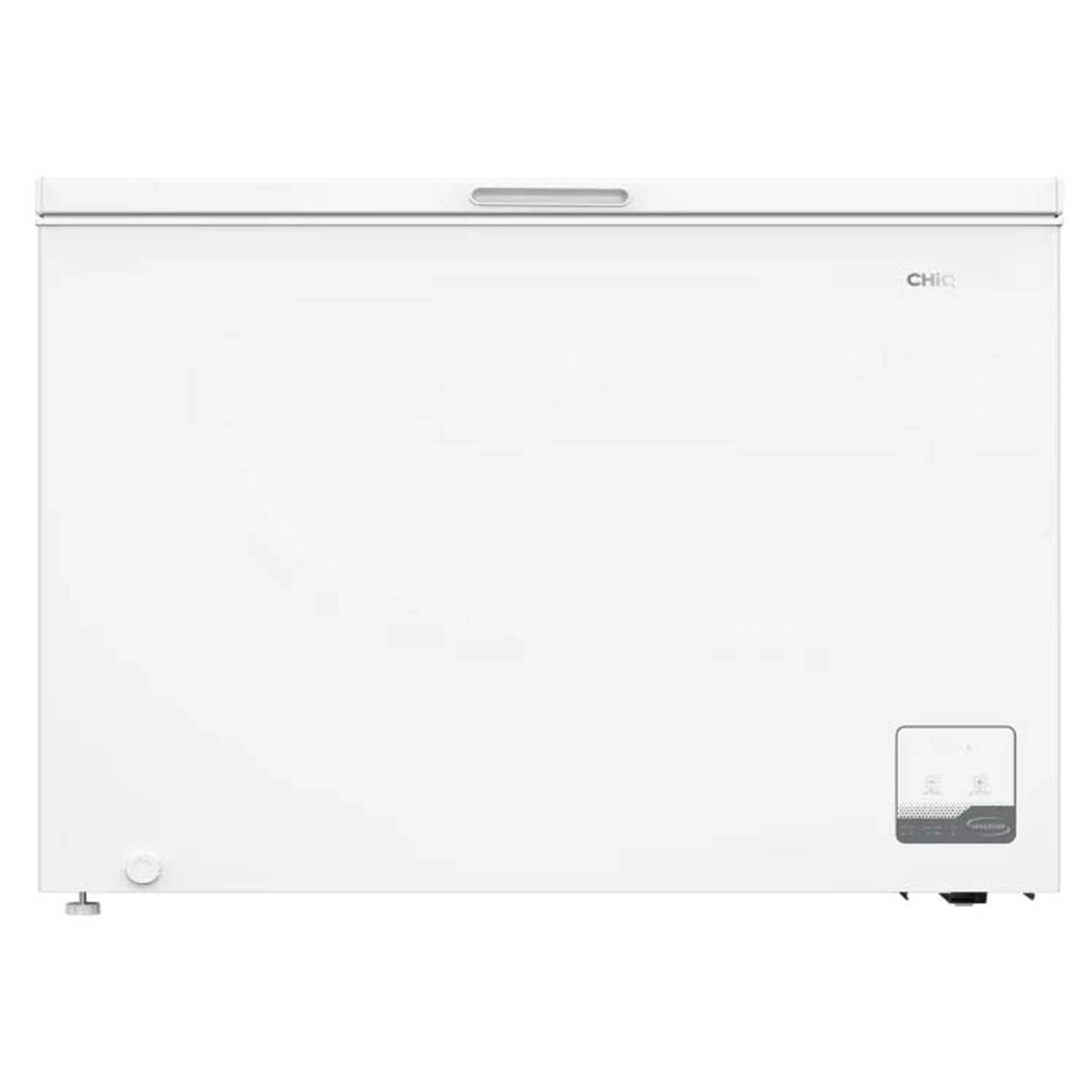 CHiQ 299L White Hybrid Chest Freezer CCF299WE, Front View