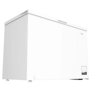 CHiQ 299L White Hybrid Chest Freezer CCF299WE, Left Angle View