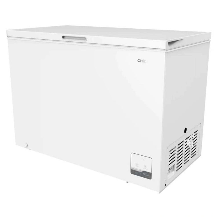 CHiQ 299L White Hybrid Chest Freezer CCF299WE, Left Side View