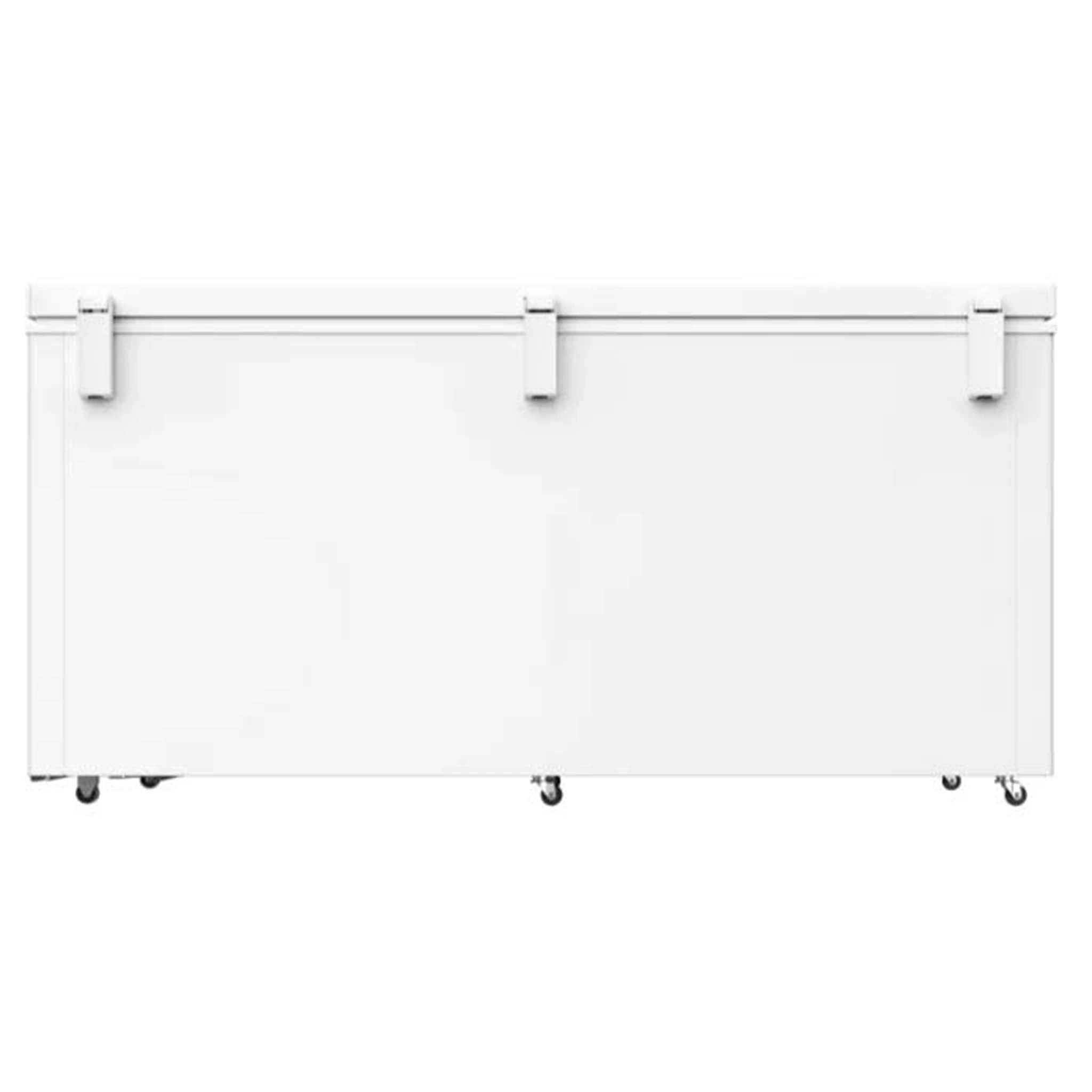 CHiQ 500L White Hybrid Chest Freezer CCF500WE, Back View