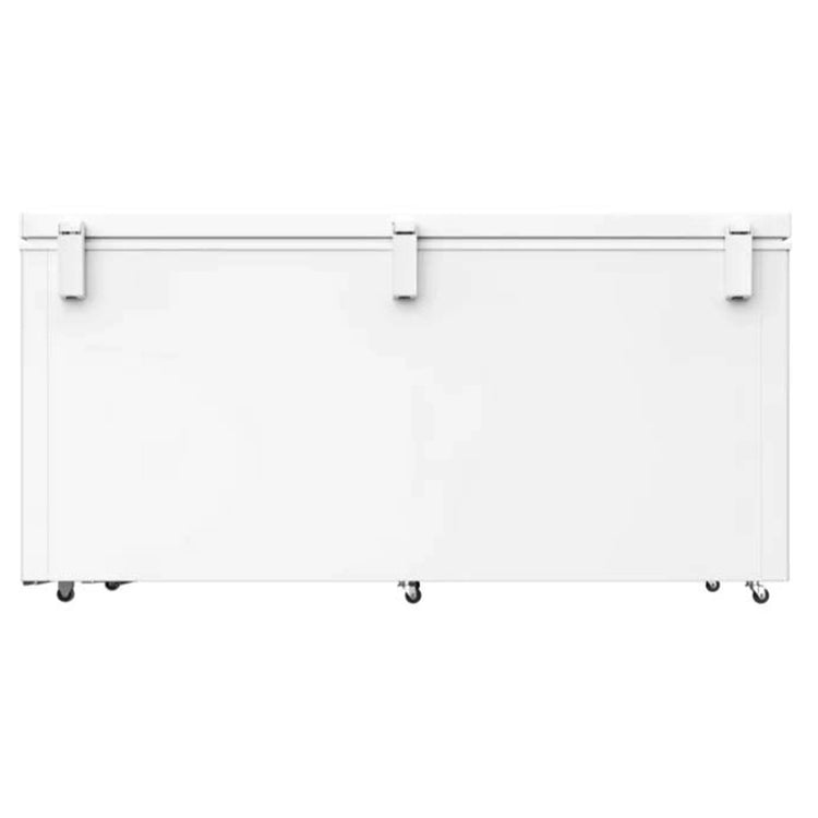 CHiQ 500L White Hybrid Chest Freezer CCF500WE, Back View