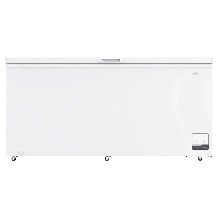 CHiQ 500L White Hybrid Chest Freezer CCF500WE, Front View