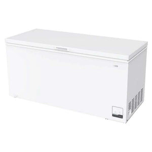 CHiQ 500L White Hybrid Chest Freezer CCF500WE, Left Angle Door Close View