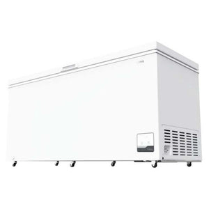 CHiQ 500L White Hybrid Chest Freezer CCF500WE, Left Angle Door Close View