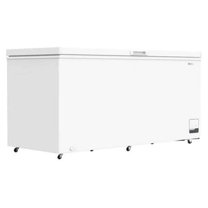 CHiQ 500L White Hybrid Chest Freezer CCF500WE, Left Angle Door Close View
