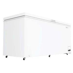CHiQ 500L White Hybrid Chest Freezer CCF500WE, Left Angle Door Close View