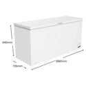 CHiQ CCF700WE 700L White Hybrid Chest Freezer