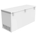 CHiQ 700L White Hybrid Chest Freezer CCF700WE, Front Right Angle Close Door View