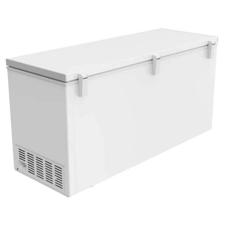 CHiQ 700L White Hybrid Chest Freezer CCF700WE, Front Right Angle Close Door View