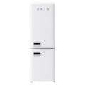 CHiQ 231L Bottom Mount Retro Fridge White CRBM227NW3, Front View