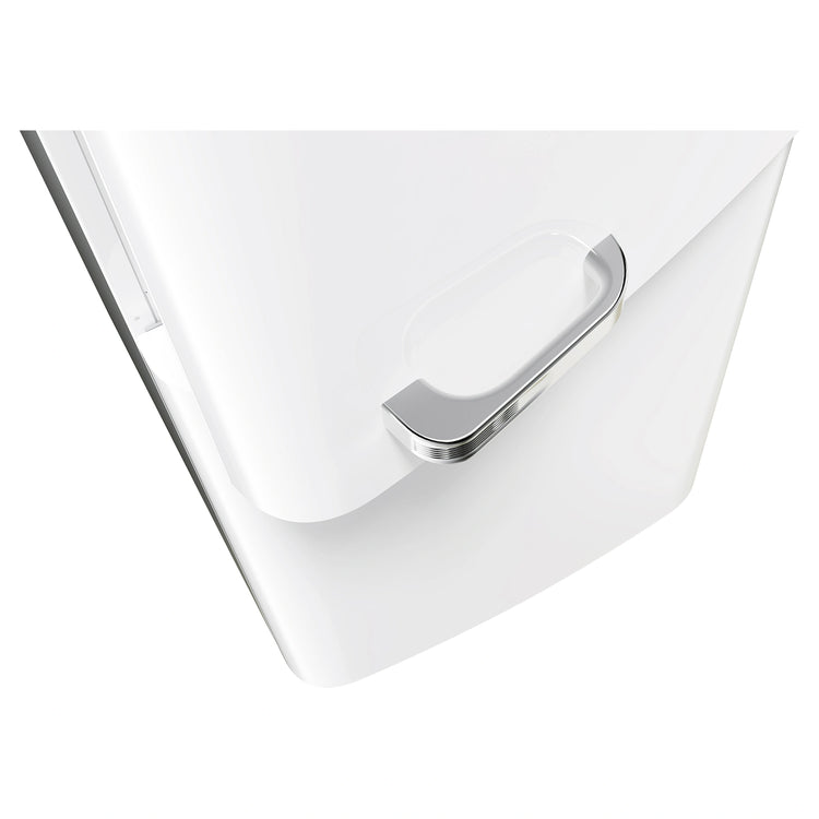 CHiQ 231L Bottom Mount Retro Fridge White CRBM227NW3, Handle View 2