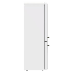 CHiQ 231L Bottom Mount Retro Fridge White CRBM227NW3, Side View