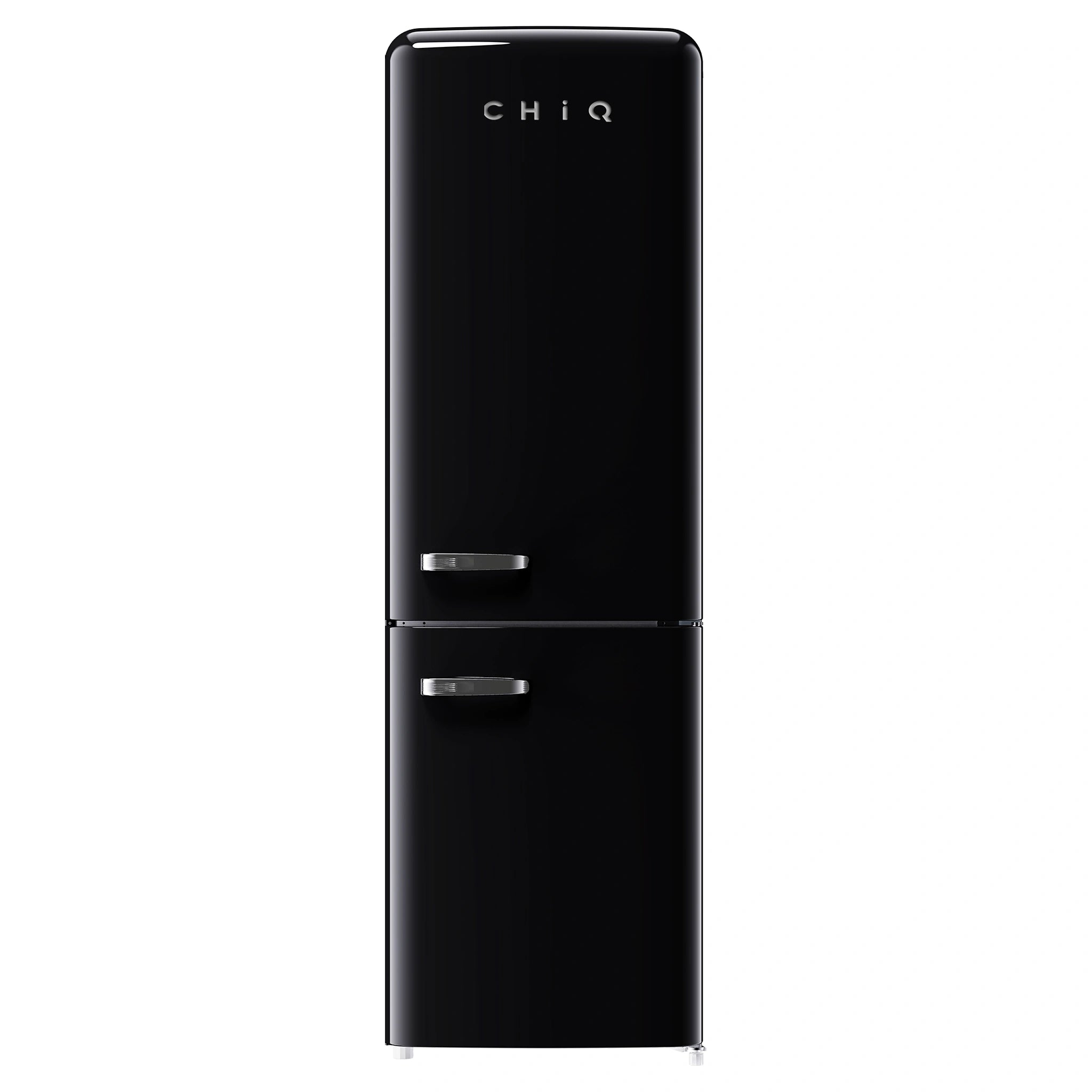 CHiQ CRBM229NB3 231L Black Retro Bottom Mount Fridge