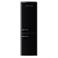 CHiQ 231L Bottom Mount Retro Fridge Black CRBM229NB3, Front View