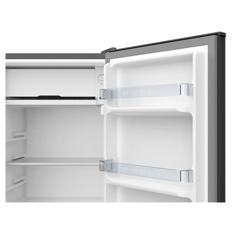 CHiQ 90L Black Retro Bar Refrigerator CRSR090DB1, Door Shelves View